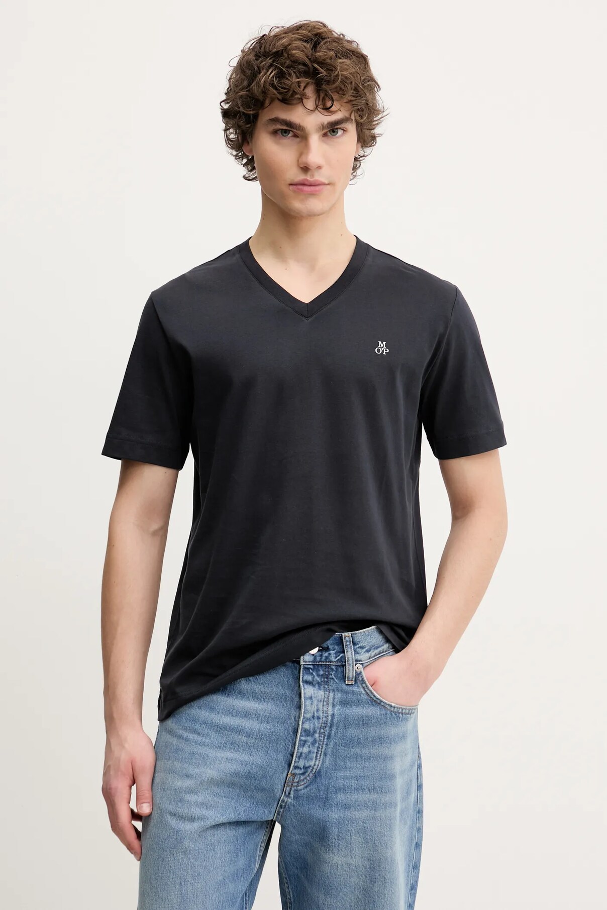 Футболка из хлопка Marc O'Polo, темно-синий 
Футболка из хлопка Marc O'Polo, темно-синий