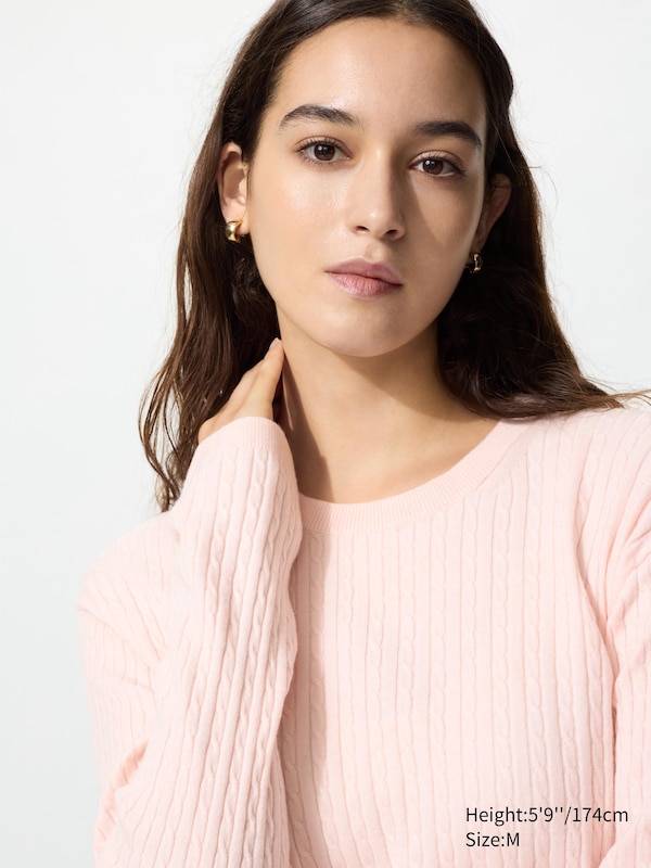 Джемпер с узором «мелкие косы» Uniqlo, 10 pink
Джемпер с узором «мелкие косы» Uniqlo, 10 pink