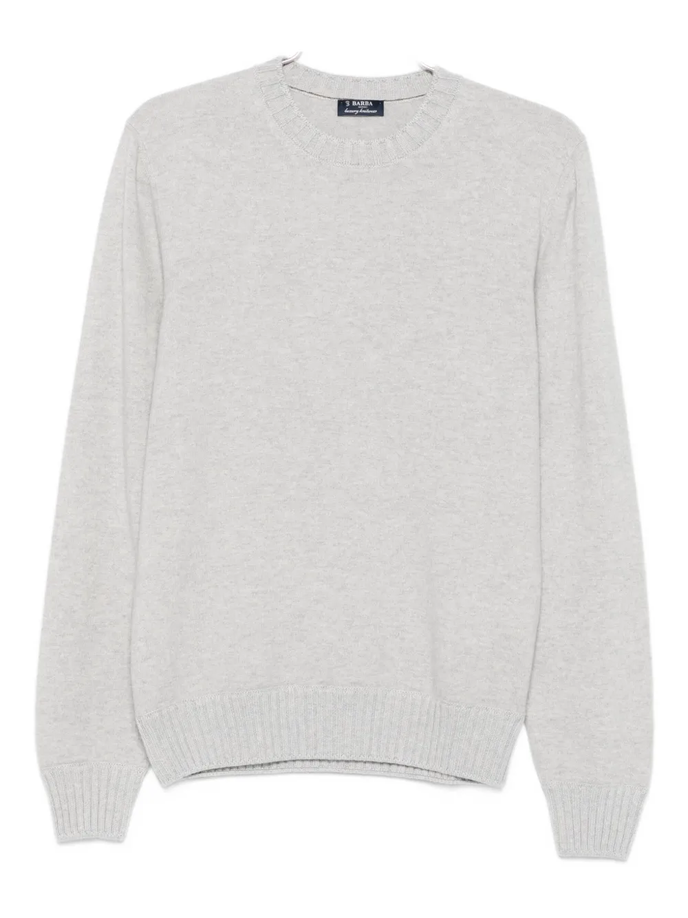 Кашемировый свитер с круглым вырезом Barba, серый
Кашемировый свитер с круглым вырезом Barba, серый