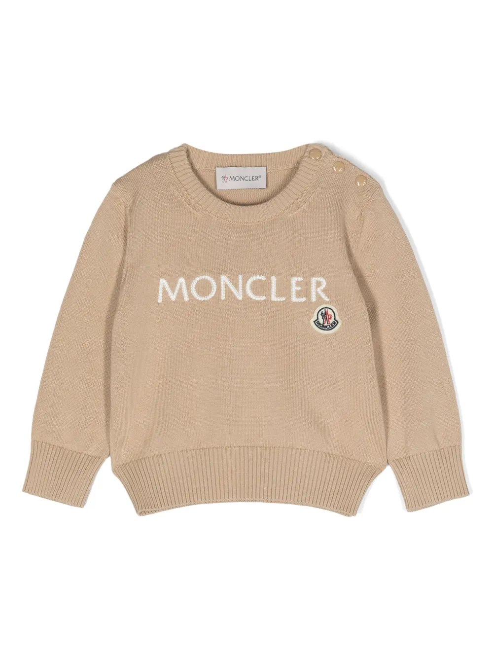 Джемпер с вышитым логотипом Moncler Enfant, нейтральный
Джемпер с вышитым логотипом Moncler Enfant, нейтральный
