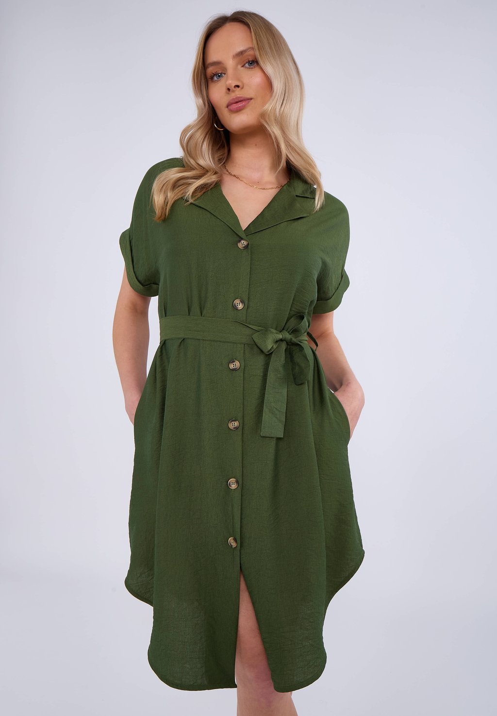 Платье-рубашка GINI LONDON, хаки
Платье-рубашка GINI LONDON, хаки