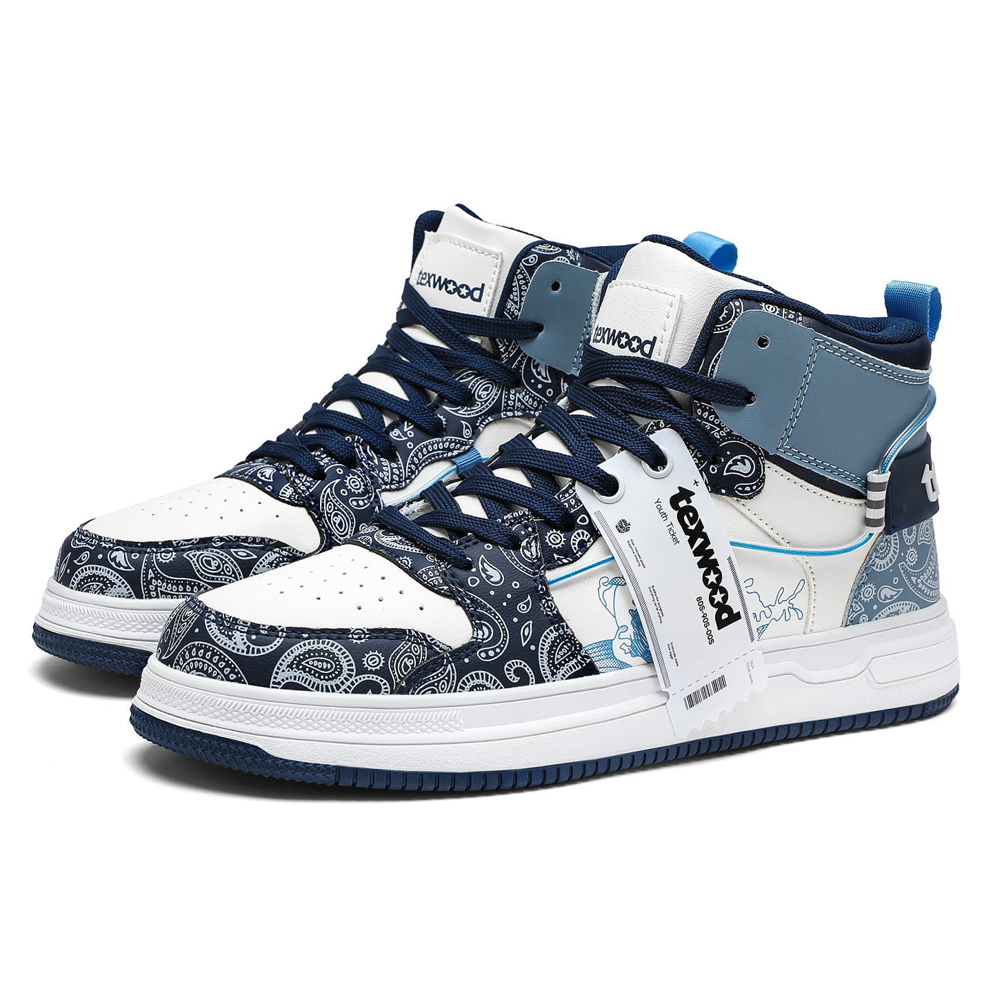 Высокие мужские кроссовки TEXWOOD, White Blue
Высокие мужские кроссовки TEXWOOD, White Blue