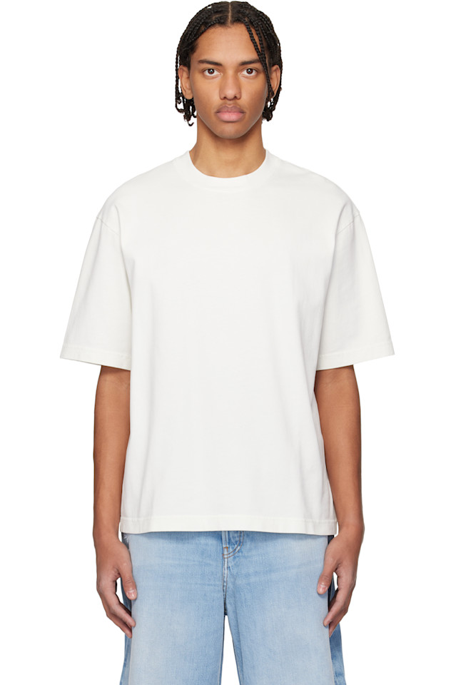 Acne Studios Белая футболка свободного кроя с логотипом
Acne Studios Белая футболка свободного кроя с логотипом