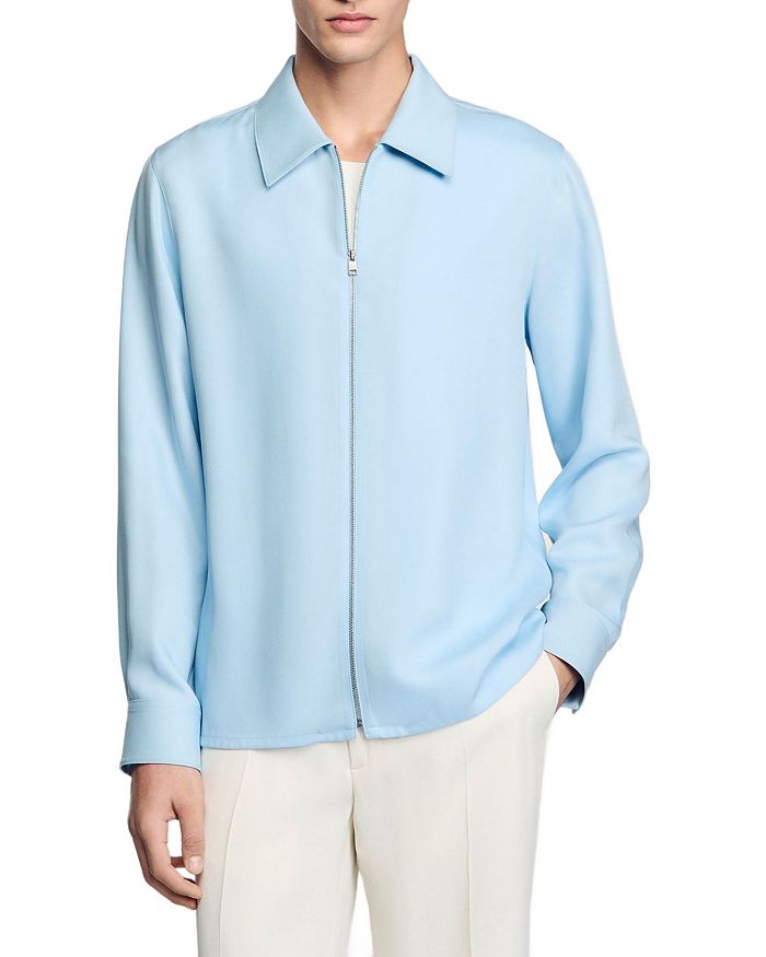 Рубашка-куртка на молнии Sandro, синий
Рубашка-куртка на молнии Sandro, синий