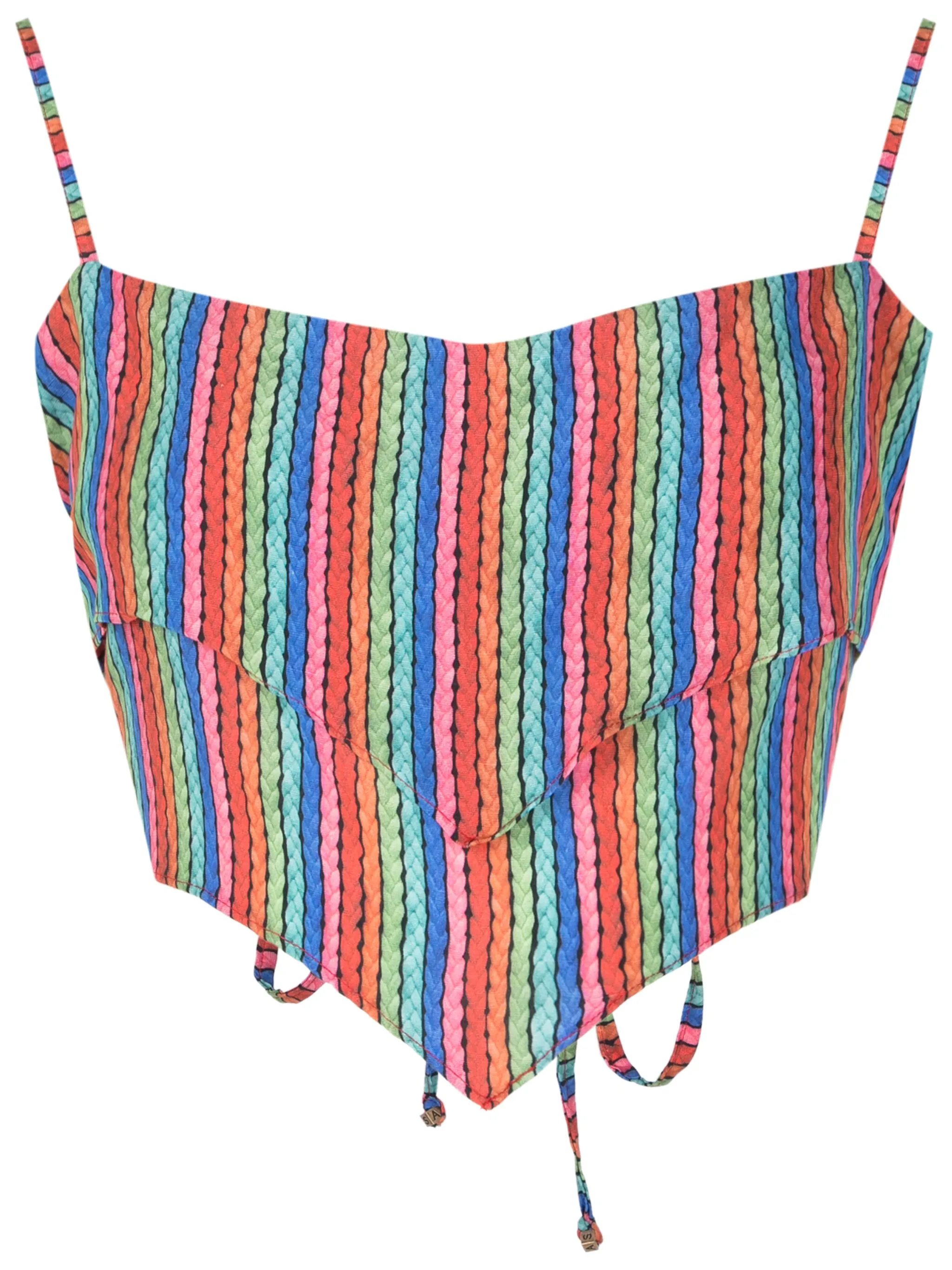 Укороченный топ с графичным принтом Amir Slama, мультиколор
Укороченный топ с графичным принтом Amir Slama, мультиколор