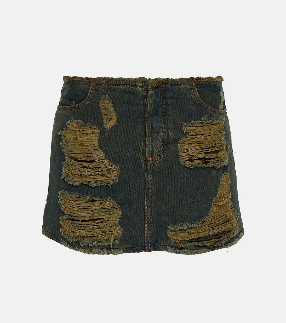 Джинсовая мини-юбка с потертостями Acne Studios, синий
Джинсовая мини-юбка с потертостями Acne Studios, синий