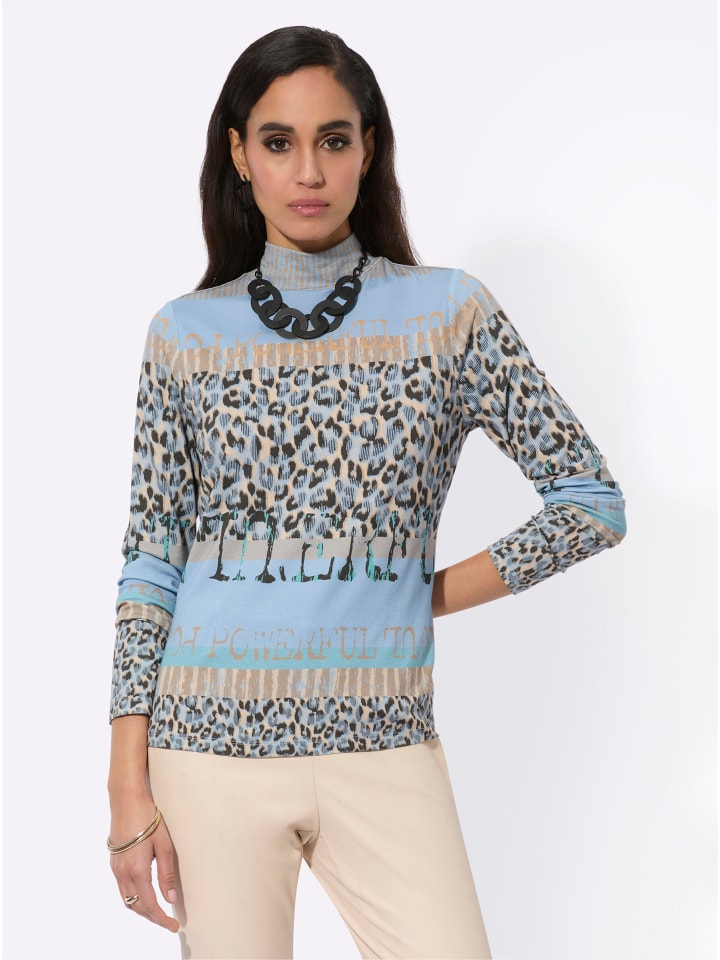 Рубашка с воротником-стойкой в серо-графитовом узоре creation L
Рубашка с воротником-стойкой в серо-графитовом узоре creation L