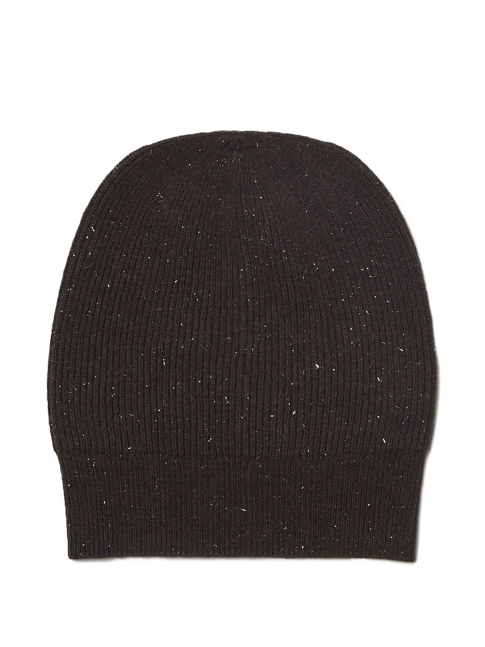 Шапка бини в рубчик с блестками Peserico, коричневый
Шапка бини в рубчик с блестками Peserico, коричневый