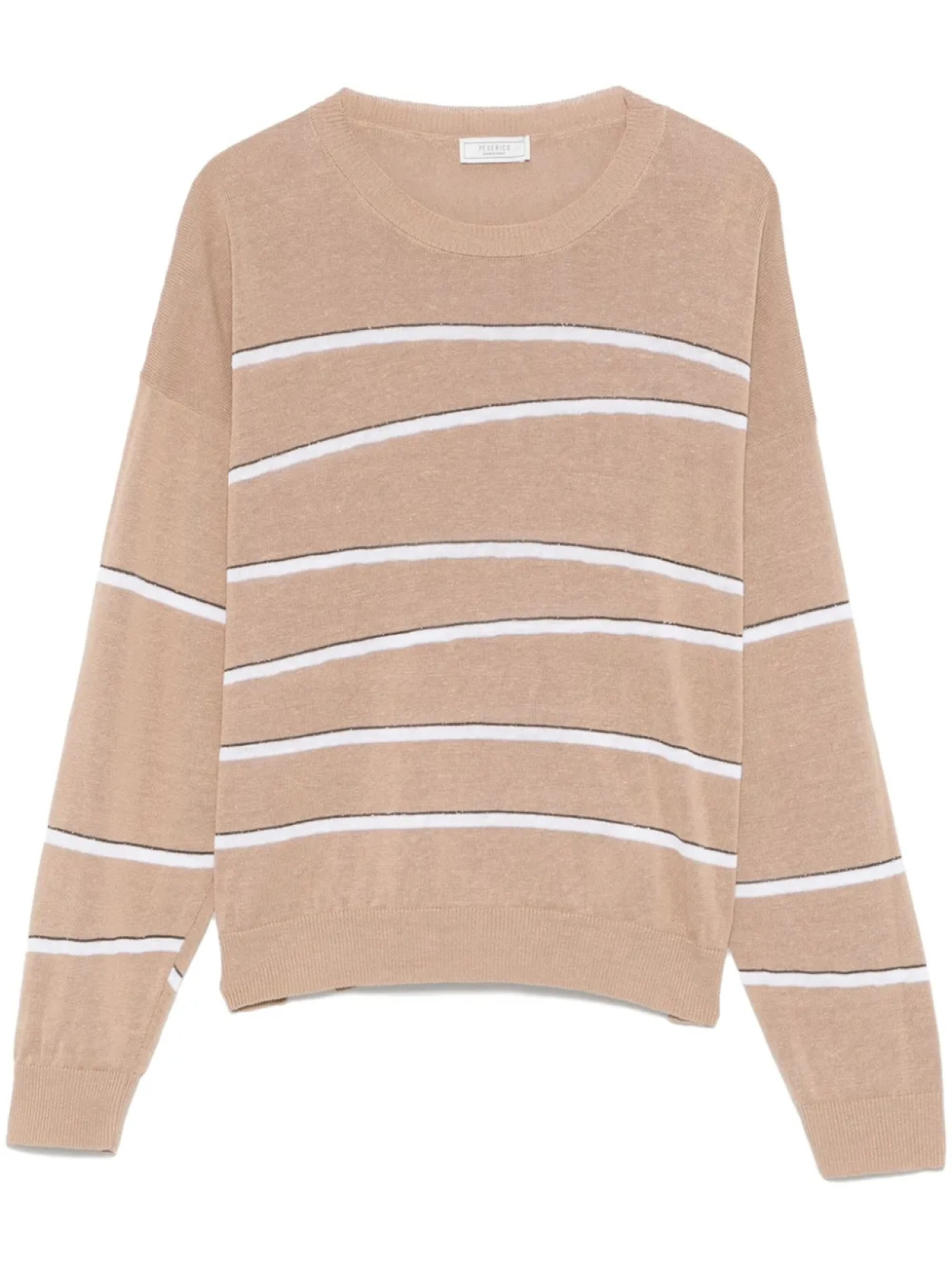 Peserico свитер в полоску, коричневый
Peserico свитер в полоску, коричневый