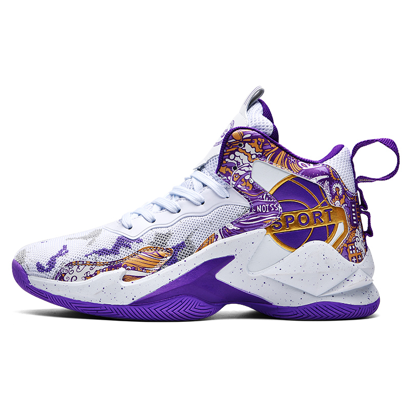 Детские баскетбольные кроссовки с высокой амортизацией и износостойкостью для подростков Kuding, белый/фиолетовый
Детские баскетбольные кроссовки с высокой амортизацией и износостойкостью для подростков Kuding, белый/фиолетовый