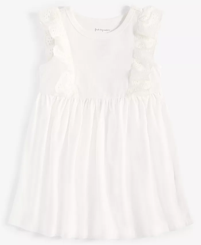 Платье для девочек с кружевными вставками и рюшами Baby Girls Solid Eyelet-Flutter First Impressions, белый
Платье для девочек с кружевными вставками и рюшами Baby Girls Solid Eyelet-Flutter First Impressions, белый