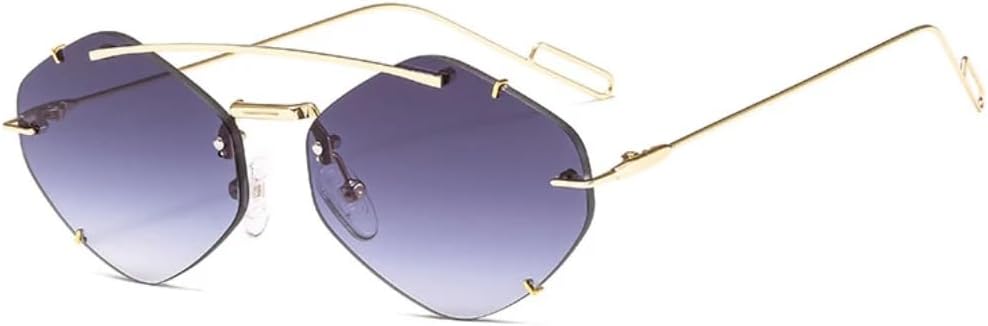 Женские солнцезащитные очки Polygon без оправы, модные солнцезащитные очки с градиентным переходом, женские очки Candy Glasses с защитой от УФ-излучения UV400 VRTRFFTR, C2 Gold-grey
Женские солнцезащитные очки Polygon без оправы, модные солнцезащитные очки с градиентным переходом, женские очки Candy Glasses с защитой от УФ-излучения UV400 VRTRFFTR, C2 Gold-grey