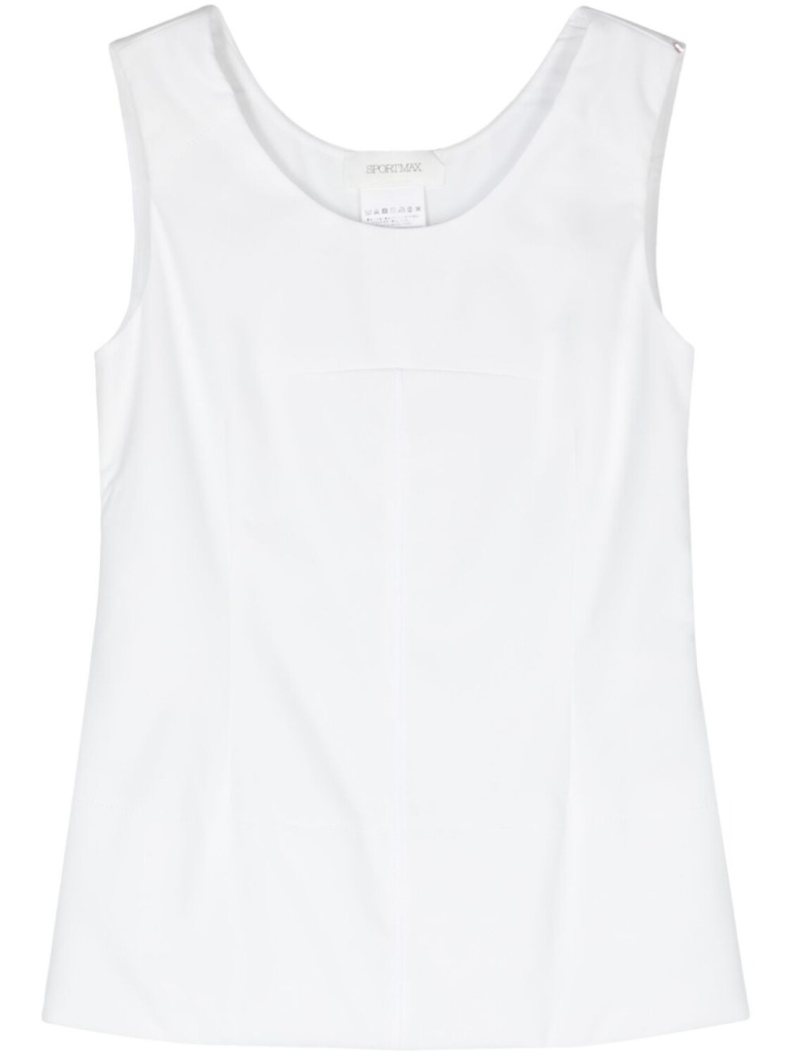 Блузка без рукавов с дутыми вставками Sportmax, белый
Блузка без рукавов с дутыми вставками Sportmax, белый