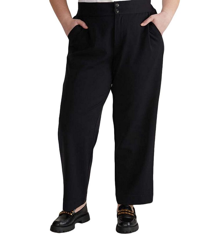 Джинсовые брюки-клеш большого размера Universal Standard, черный
Джинсовые брюки-клеш большого размера Universal Standard, черный