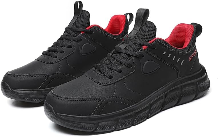 Мужские кожаные кроссовки с круглым носком на шнуровке, легкие и нескользящие, подходят для ходьбы и игры в мяч Igzbibg, красный
Мужские кожаные кроссовки с круглым носком на шнуровке, легкие и нескользящие, подходят для ходьбы и игры в мяч Igzbibg, красный