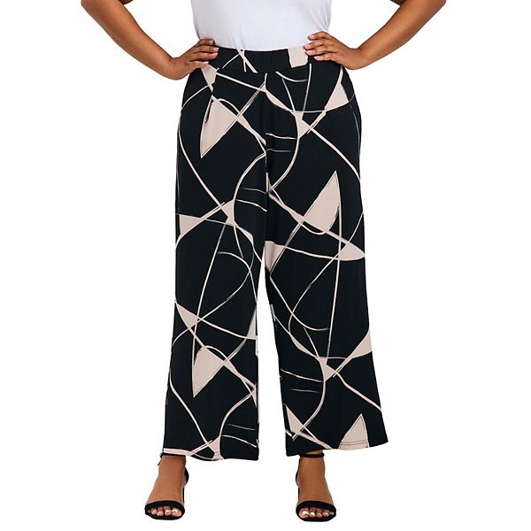 Женские брюки plus size Audrey wide leg Avenue, Mono Graphic
Женские брюки plus size Audrey wide leg Avenue, Mono Graphic