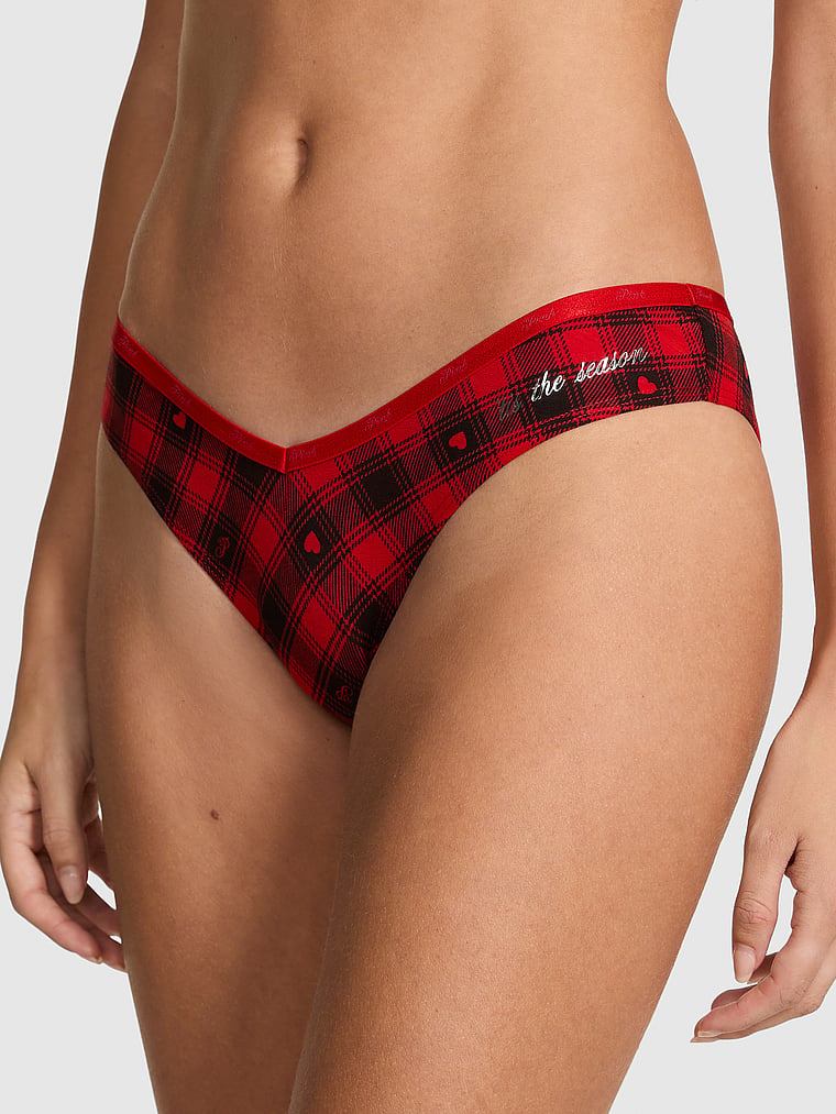 Трусики-Танга из хлопка с логотипом Pink, smooth bright vermillion plaid print foil 'tis the season graphic
Трусики-Танга из хлопка с логотипом Pink, smooth bright vermillion plaid print foil 'tis the season graphic