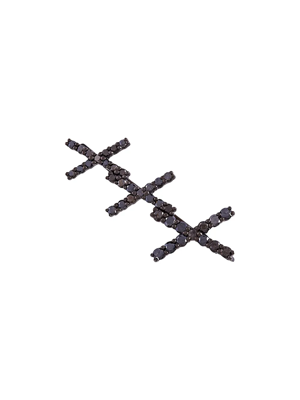 Серьга-кафф Katia из белого золота с бриллиантами ALINKA, черный 
Серьга-кафф Katia из белого золота с бриллиантами ALINKA, черный