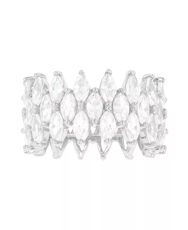 Кольцо с 3-рядным огранкой «маркиз» из кубического циркония Macy'S, silver
Кольцо с 3-рядным огранкой «маркиз» из кубического циркония Macy'S, silver