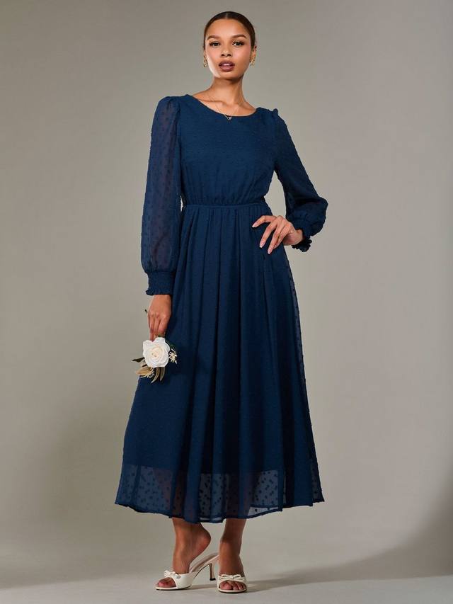 Шифоновое миди-платье Jolie Moi, Navy
Шифоновое миди-платье Jolie Moi, Navy