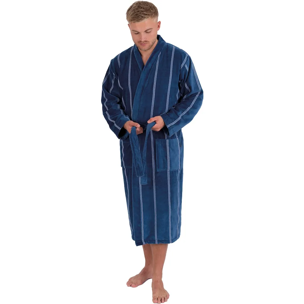 Мужской халат 1607 с поясом, 1 шт., с воротником-кимоно, в полоску, длинный Wewo Fashion, темно-синий
Мужской халат 1607 с поясом, 1 шт., с воротником-кимоно, в полоску, длинный Wewo Fashion, темно-синий