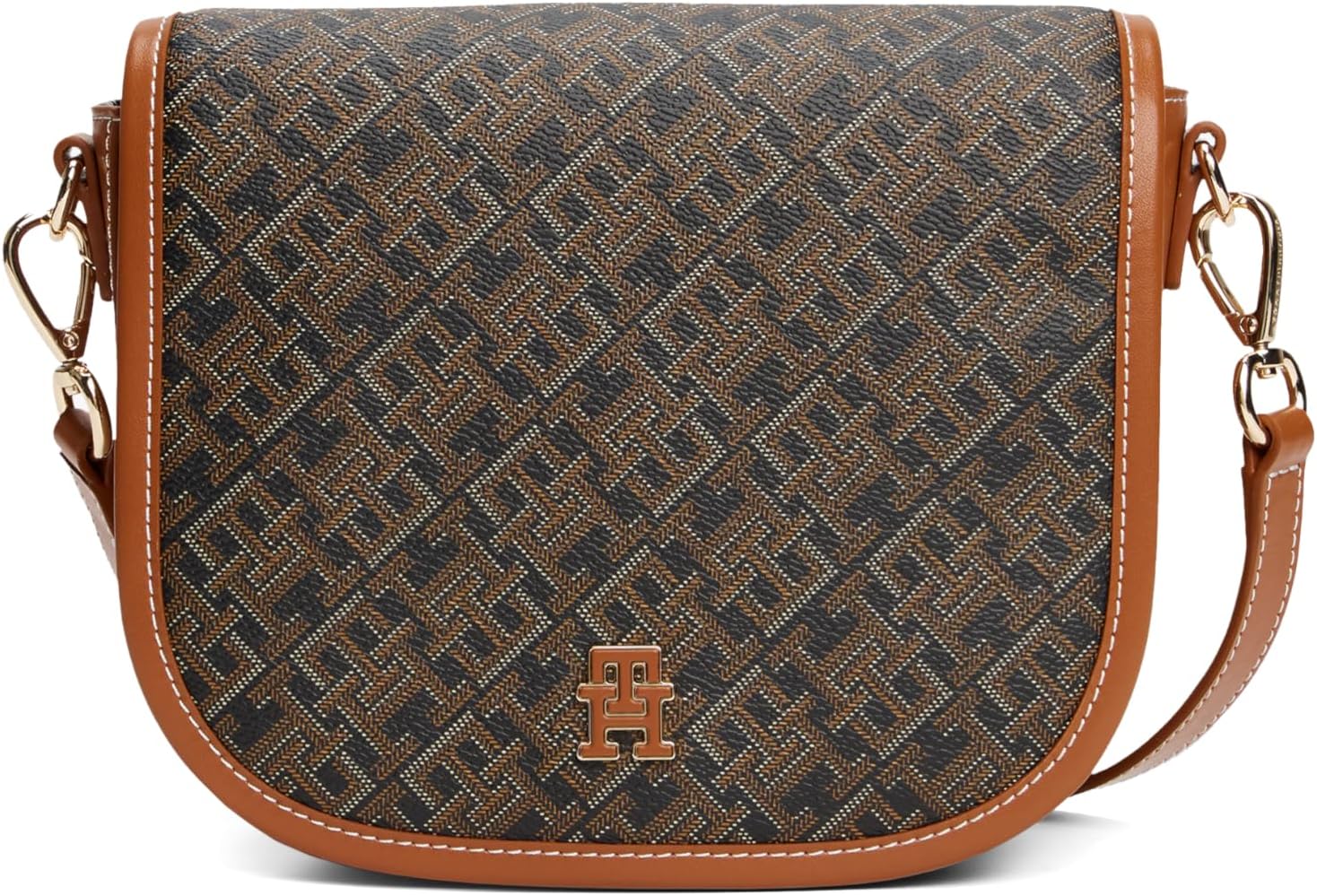 Сумка-седло Tommy Hilfiger Monogram Leather с регулируемым ремнем через плечо, Black
Сумка-седло Tommy Hilfiger Monogram Leather с регулируемым ремнем через плечо, Black