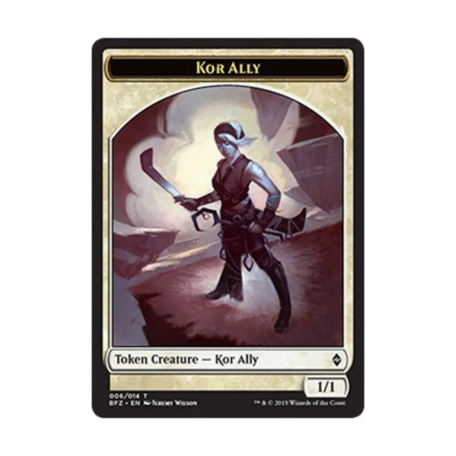 CCG Кор-союзник – жетон (С), MTG - Battle for Zendikar 
CCG Кор-союзник – жетон (С), MTG - Battle for Zendikar