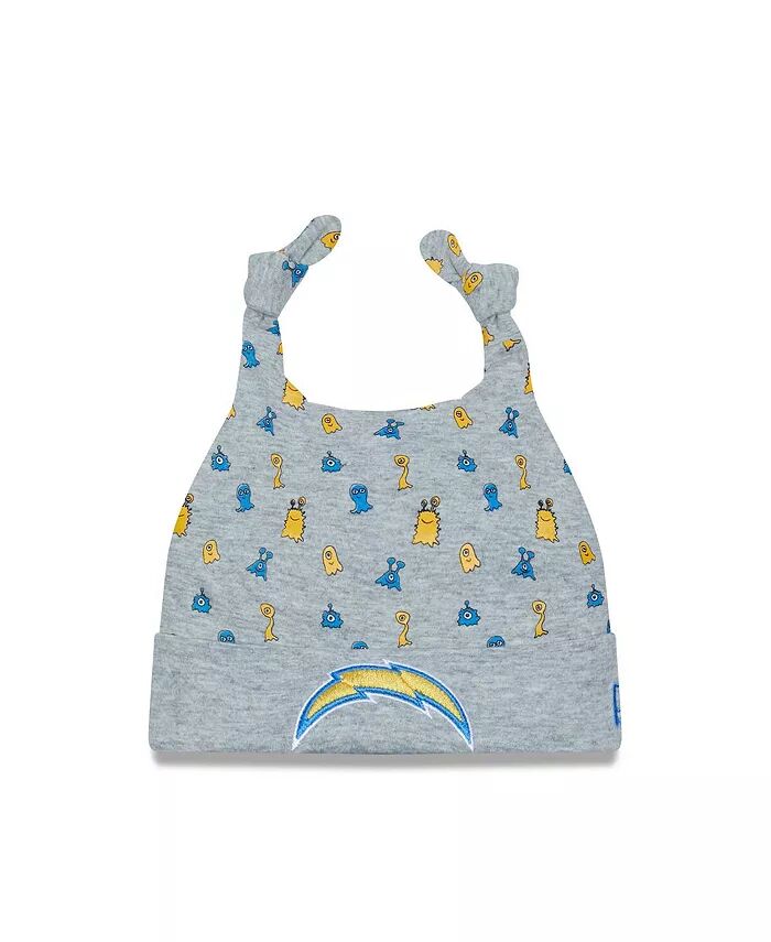 Вязаная шапка-манжета для мальчиков и девочек цвета Heather Grey от Los Angeles Chargers Critter New Era
Вязаная шапка-манжета для мальчиков и девочек цвета Heather Grey от Los Angeles Chargers Critter New Era