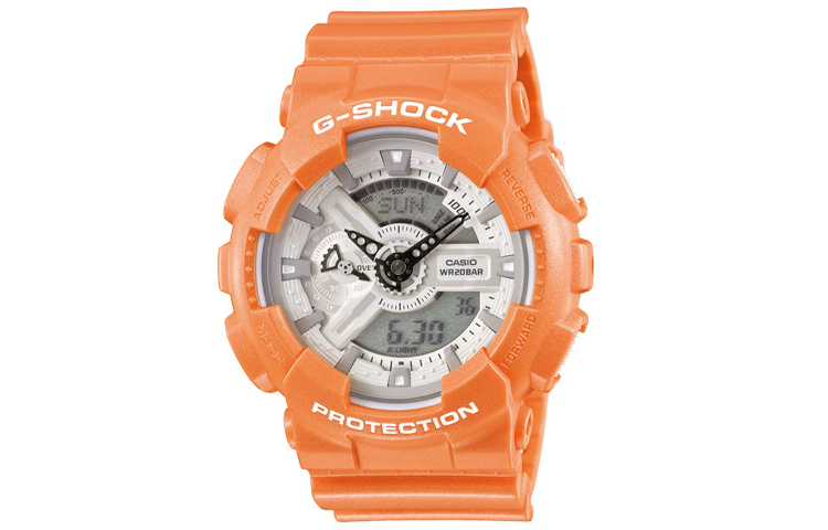 Мужские часы Casio GA-110SG-4A серии Dual Display с жидкокристаллическим и аналоговым дисплеем белого цвета
Мужские часы Casio GA-110SG-4A серии Dual Display с жидкокристаллическим и аналоговым дисплеем белого цвета