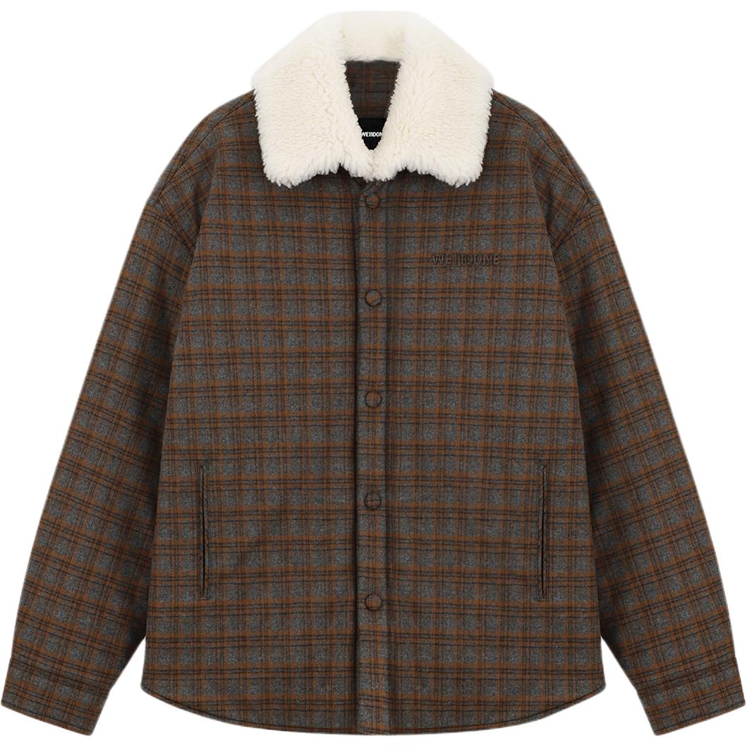 Куртка Check print WE11DONE, коричневый 
Куртка Check print WE11DONE, коричневый