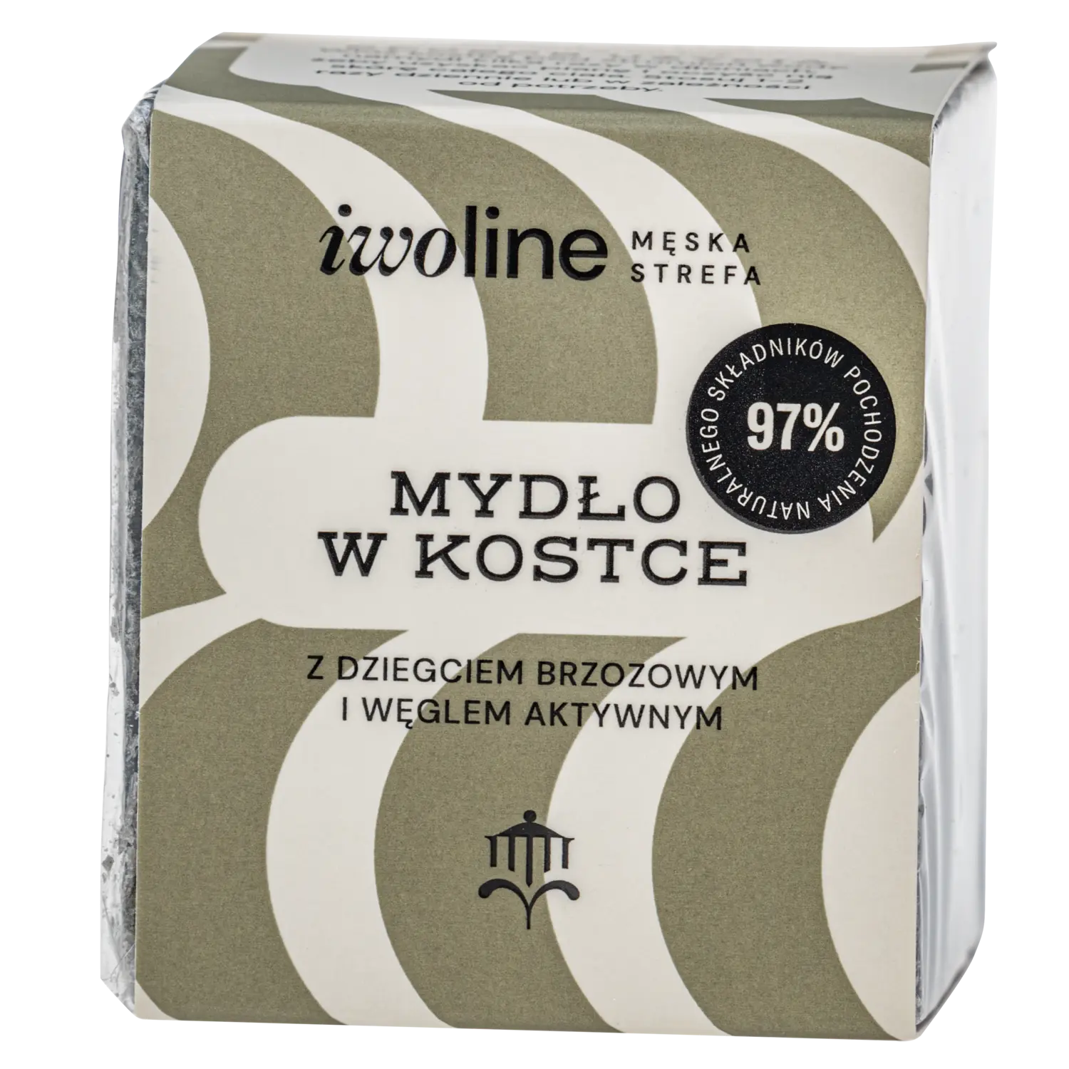 Мыло кусковое с березовым дегтем и активированным углем Iwoline Męska Strefa, 150 гр 
Мыло кусковое с березовым дегтем и активированным углем Iwoline Męska Strefa, 150 гр