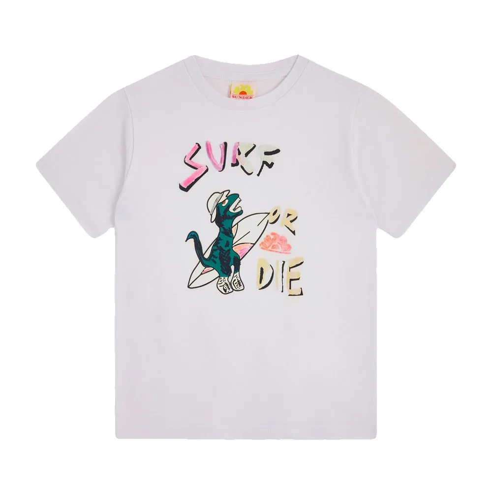 Футболка Sundek Surf or die archive print, белый 
Футболка Sundek Surf or die archive print, белый