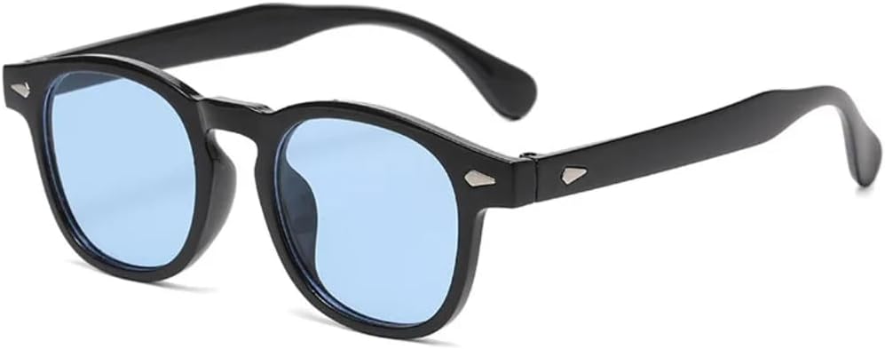 Солнцезащитные очки с защитой от УФ-излучения UV400 | Круглые линзы в стиле панк с заклепками | Для женщин и мужчин, для занятий спортом на открытом воздухе и вождения DSVIGF, Black-blue
Солнцезащитные очки с защитой от УФ-излучения UV400 | Круглые линзы в стиле панк с заклепками | Для женщин и мужчин, для занятий спортом на открытом воздухе и вождения DSVIGF, Black-blue