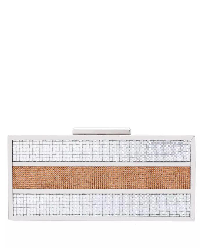 Мини-клатч Minaudiere с кристаллами Color Block Nina, мультиколор 
Мини-клатч Minaudiere с кристаллами Color Block Nina, мультиколор