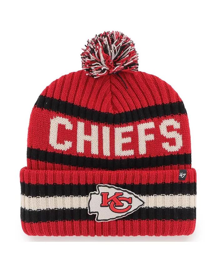 Мужская красная вязаная шапка Kansas City Chiefs Bering с манжетами и помпоном '47 Brand
Мужская красная вязаная шапка Kansas City Chiefs Bering с манжетами и помпоном '47 Brand