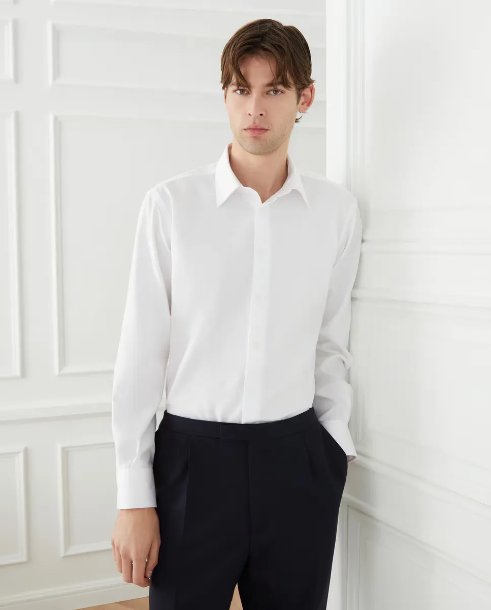 Обычная рубашка с узором «в ёлочку», не требующая глажки Emidio Tucci, белый
Обычная рубашка с узором «в ёлочку», не требующая глажки Emidio Tucci, белый