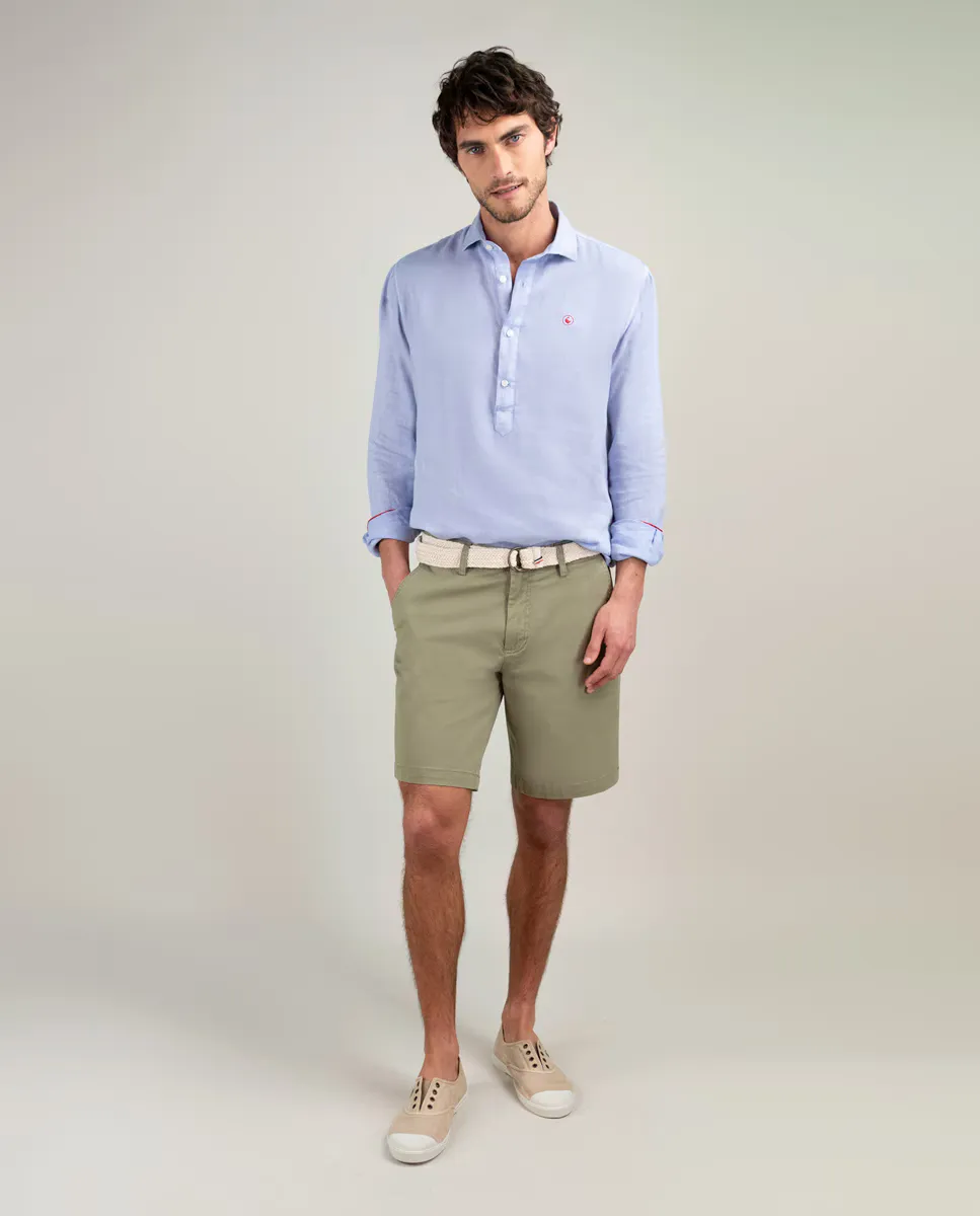 Базовые однотонные мужские шорты-бермуды El Ganso, цвет Caqui
Базовые однотонные мужские шорты-бермуды El Ganso, цвет Caqui