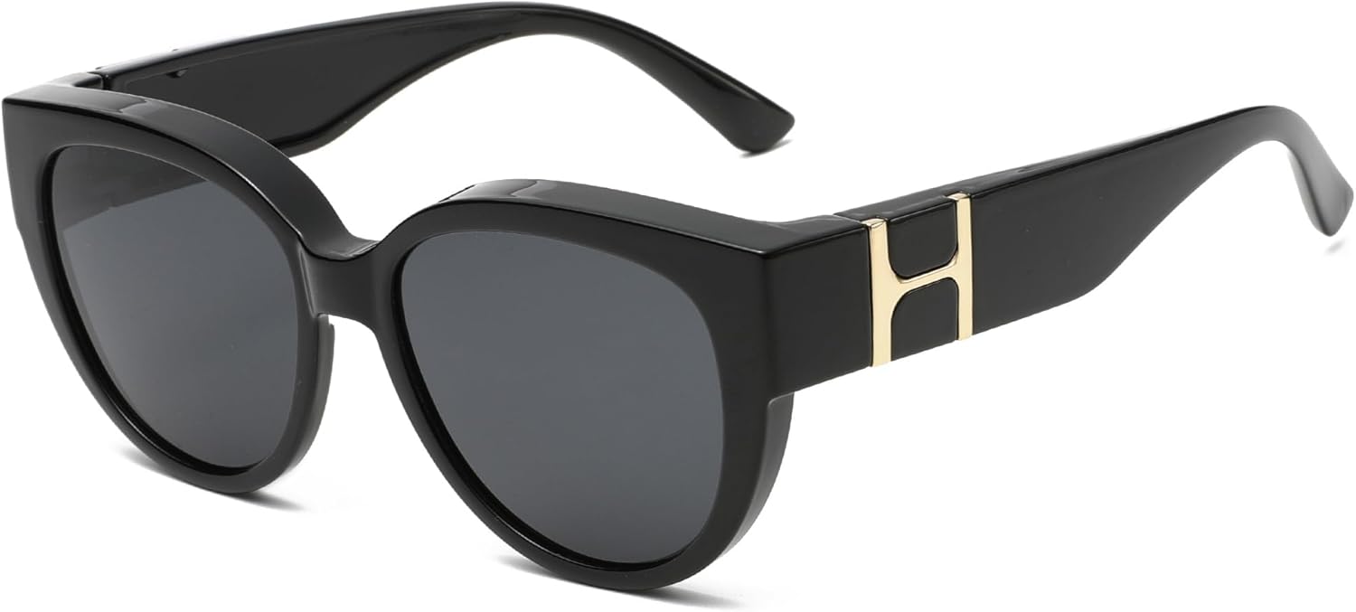 Солнцезащитные очки Cyxus Fit Over для женщин, модные дизайнерские очки большого размера с поляризацией, защита от УФ-излучения UV400 для вождения, P1185, Less 5.14x2.28in-black/Black-p1186
Солнцезащитные очки Cyxus Fit Over для женщин, модные дизайнерские очки большого размера с поляризацией, защита от УФ-излучения UV400 для вождения, P1185, Less 5.14x2.28in-black/Black-p1186