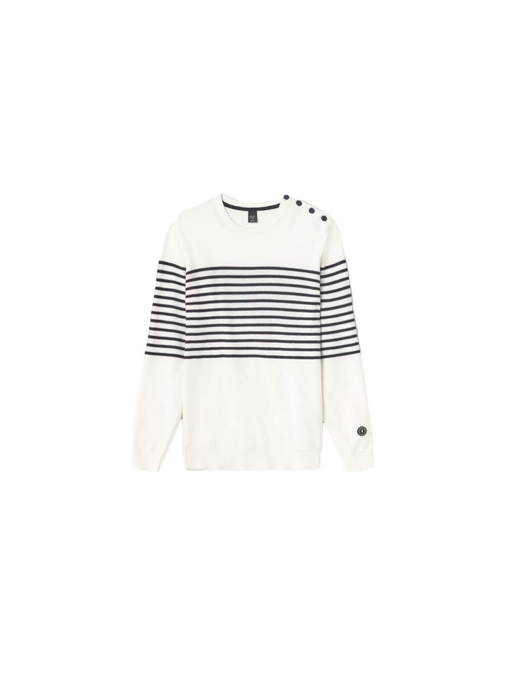 Толстовка в полоску Le Temps Des Cerise, белый 
Толстовка в полоску Le Temps Des Cerise, белый