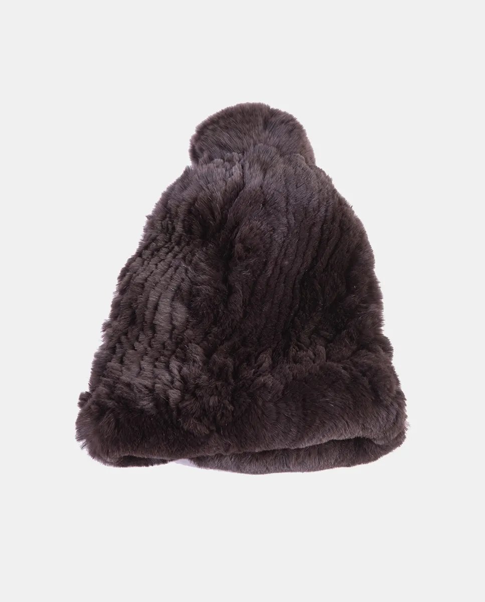 Эластичная шапка из натурального меха коричневого цвета с помпоном IN.ES
Эластичная шапка из натурального меха коричневого цвета с помпоном IN.ES