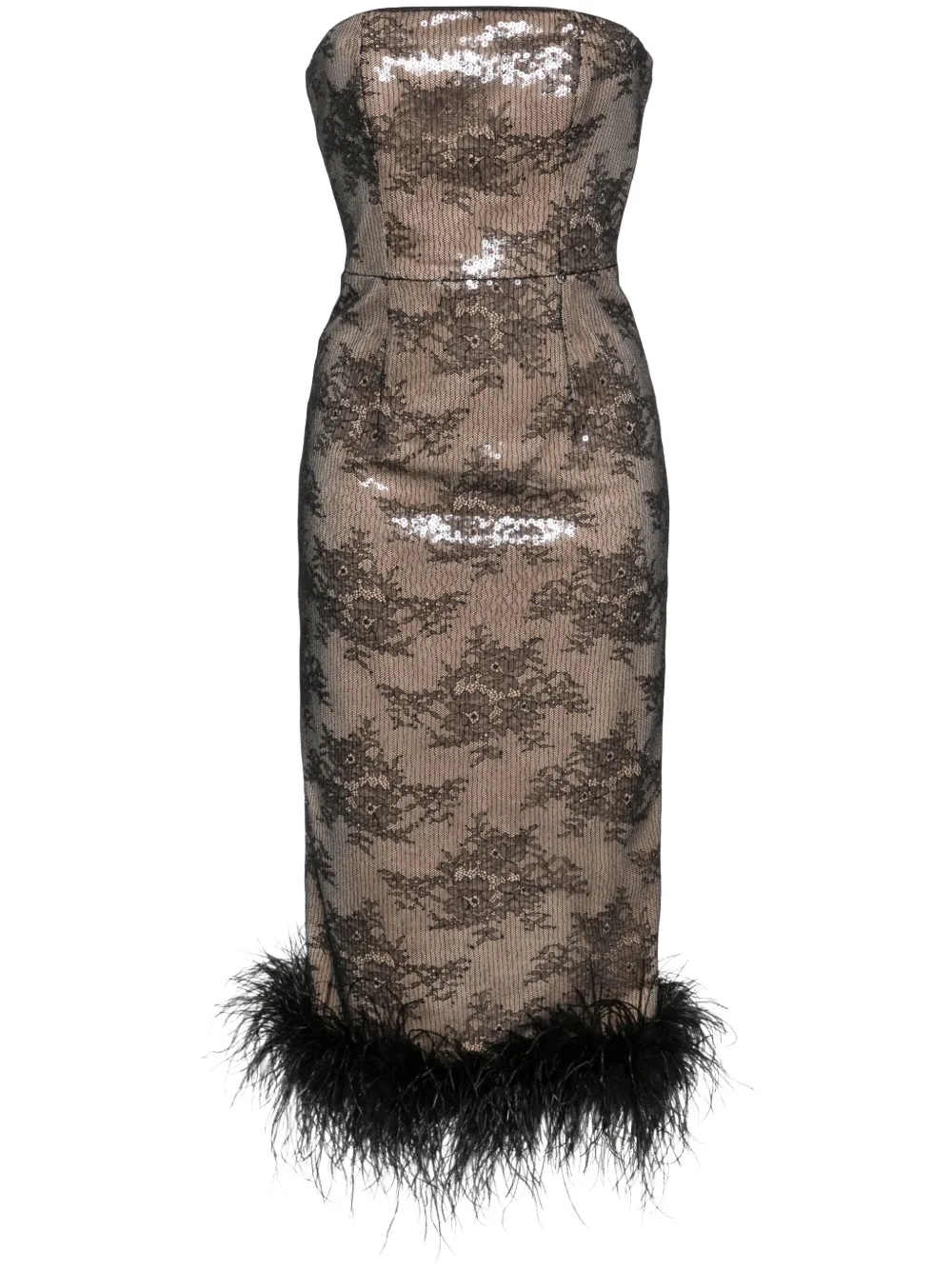 Кружевное платье миди с пайетками Nissa, черный
Кружевное платье миди с пайетками Nissa, черный