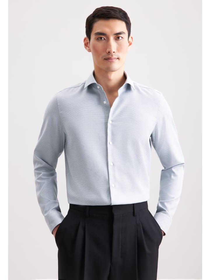 Узкая деловая рубашка зеленого цвета Seidensticker
Узкая деловая рубашка зеленого цвета Seidensticker