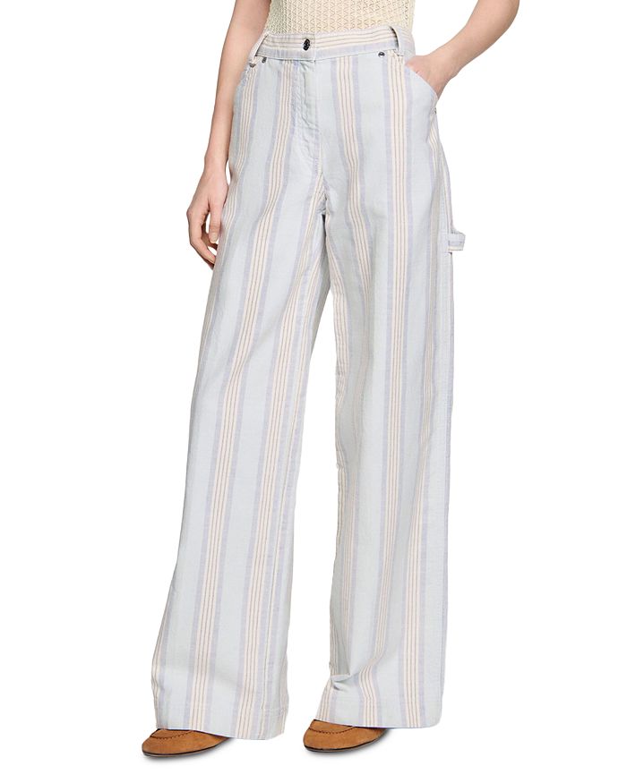 Джинсы карго в полоску синего цвета Sandro, синий
Джинсы карго в полоску синего цвета Sandro, синий