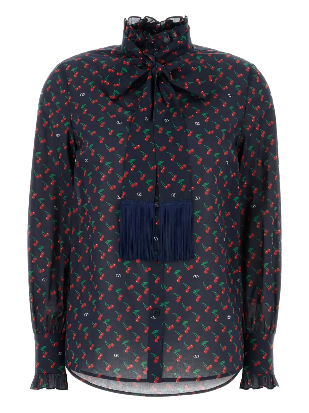 Рубашка с оборками и принтом вишни VALENTINO GARAVANI, синий
Рубашка с оборками и принтом вишни VALENTINO GARAVANI, синий