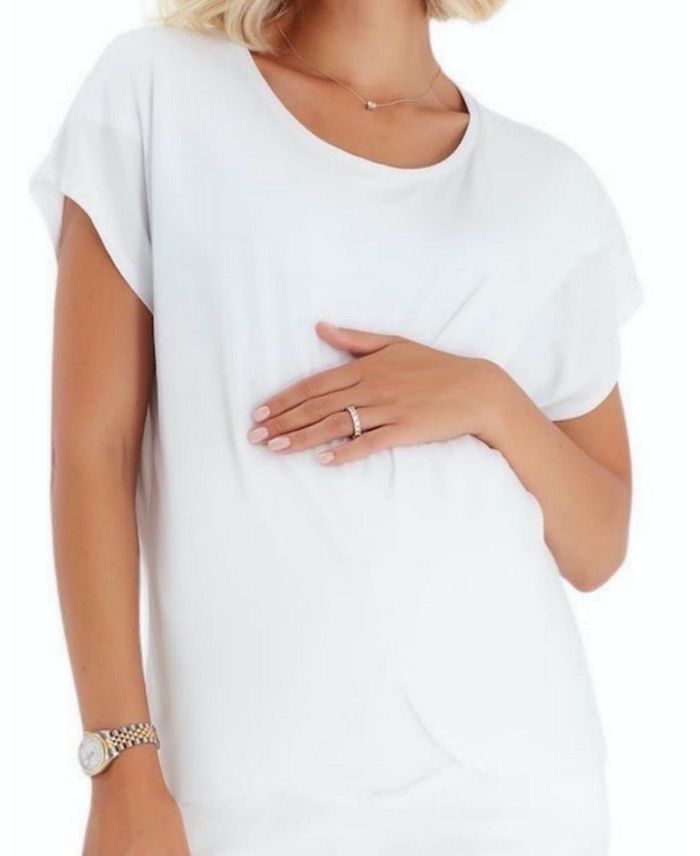 Удобная короткая блуза для беременных и кормящих Accouchee с перекрещивающимся вырезом Accouchée, белый
Удобная короткая блуза для беременных и кормящих Accouchee с перекрещивающимся вырезом Accouchée, белый