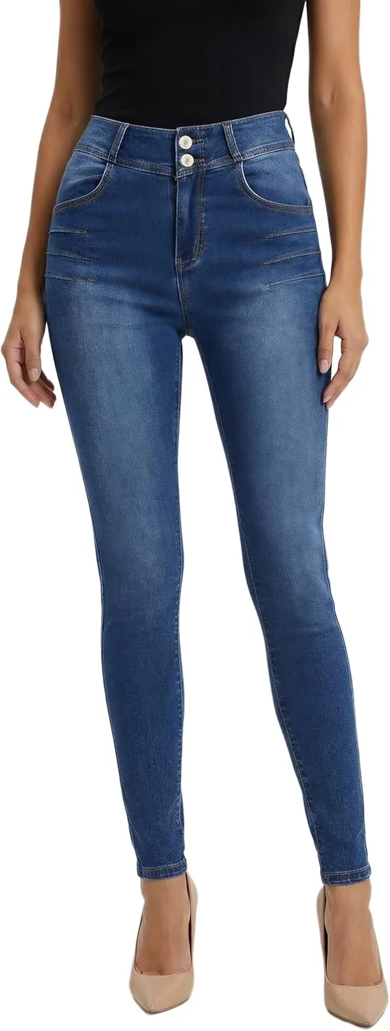 Женские скинни джинсы High Waisted Stretch Blue Wash ZMTUO
Женские скинни джинсы High Waisted Stretch Blue Wash ZMTUO