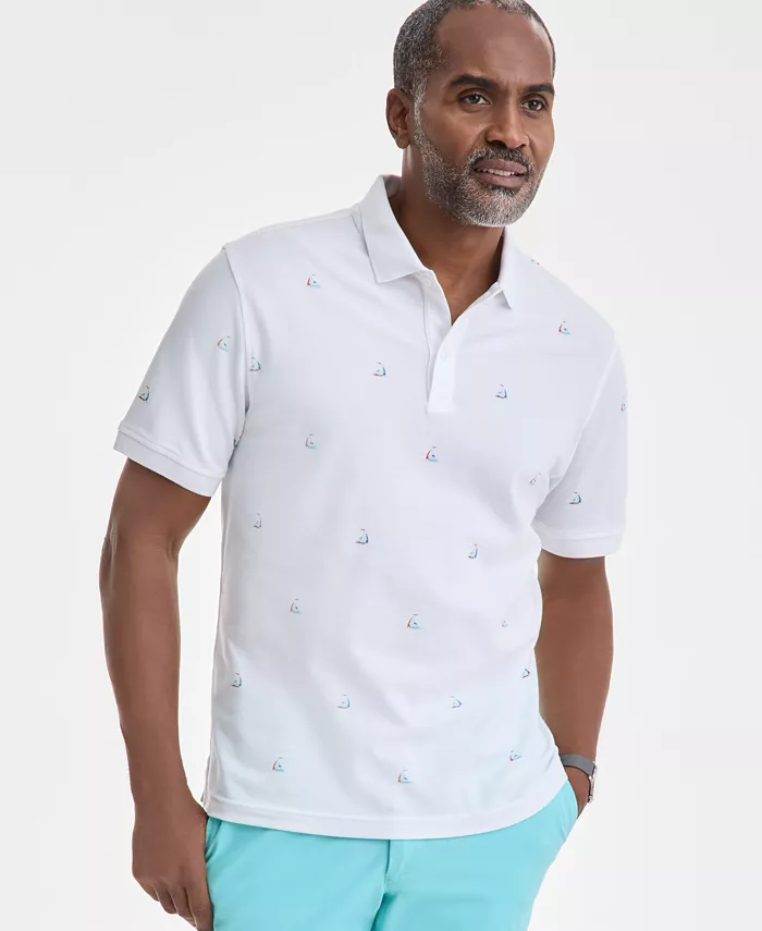 Мужская поло с рисунком парусника Club Room, белый
Мужская поло с рисунком парусника Club Room, белый