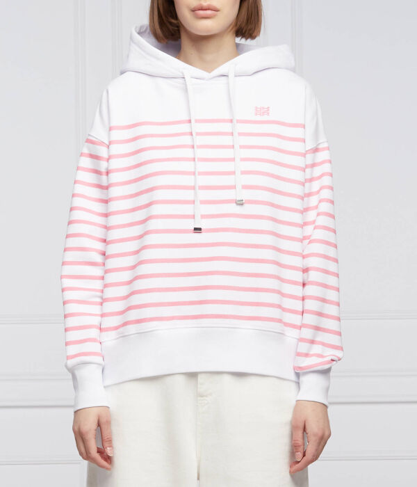 Толстовка женская Riani в полоску с капюшоном, белый
Толстовка женская Riani в полоску с капюшоном, белый