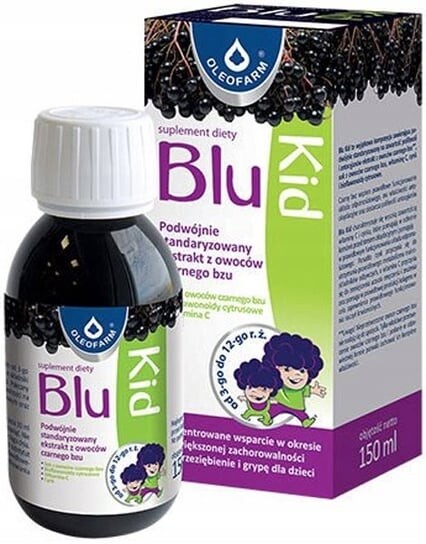 BLU KID Сироп для детского иммунитета, Витамины 150мл Oleofarm
BLU KID Сироп для детского иммунитета, Витамины 150мл Oleofarm