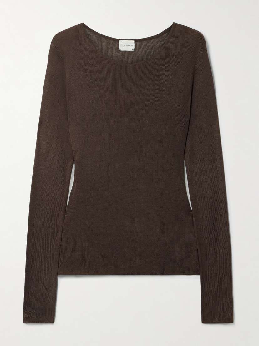 Футболка из ребристой ткани Deiji Studios, коричневый
Футболка из ребристой ткани Deiji Studios, коричневый